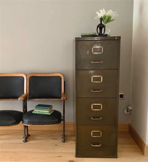 1912 vintage steel file cabinet|Antique Metal File Cabinet .